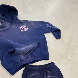 Conjuntos Deportivos de Invierno para Hombre, con Capucha y Efecto Desgastado, con Logotipo Personalizado Impreso - Product Image 3