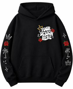 Custom-Made 100% Cotton <b>Men's</b> Hoodie Winter Graffiti Personality Style Hip-Hop Design Hoodie - Product Image 3
