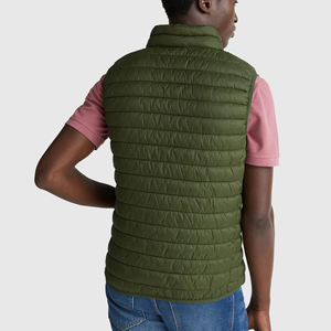 Chaleco Acolchado de Invierno Personalizado para Hombre, 100% Poliéster, Cuello Alto, Sin Mangas, Relleno de Plumón, Chaqueta Acolchada, Abrigo Cálido para Exteriores - Product Image 4