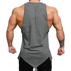 Débardeur de musculation respirant en tricot personnalisé pour hommes, sans manches, uni, pour la gym et le fitness - Product Image 4