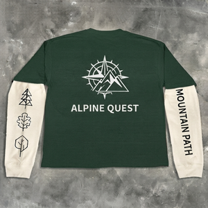 เสื้อยืดแขนยาวพิมพ์ลายกราฟิกสไตล์วินเทจขายส่ง ทรงหลวม ไหล่ตก สตรีทแวร์ สำหรับผู้ชาย - Product Image 1