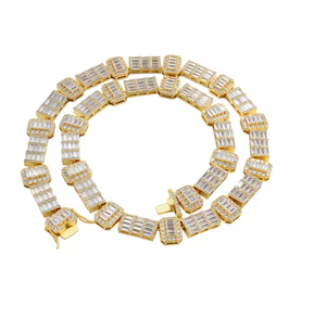 Collier Chaîne Tennis Moissanite Iced Out, Bijoux Hip Hop de Luxe pour Hommes et Femmes - Product Image 6