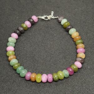 Pulsera de Piedras Preciosas Ajustable de Plata 925 con Cuentas Lisas de Ojo de Tigre de 8 mm, Color Natural, Regalo de San Valentín para Mujeres y Niños - Product Image 2