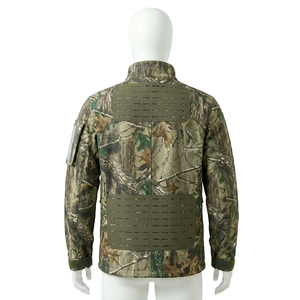 Veste de chasse pour homme en toile de coton respirante et anti-humidité avec logo personnalisé, imprimé camouflage, pour l'automne - Product Image 2