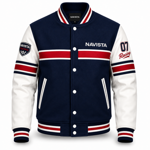 Custom Chenille Patches Reversible Windproof Eco-Friendly Varsity <b>Jacket</b> Outdoor Winter Unisex Vintage Street Wear <b>Jackets</b> - Product Image 3