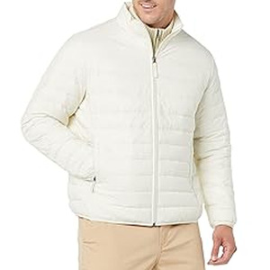 Puffer Jacket <b>Waterproof</b> <b>Warm</b> 100% Nylon Stand Collar Custom Printed Logo Winter Outdoor Streetwear Outerwear for Men - Product Image 3