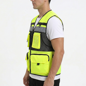 Cheap Price Comfortable Design <b>Men</b> Working <b>Vest</b> With logo Hi Vis Reflective Adjustable Working <b>Vest</b> In Reasonable Prices - Product Image 3