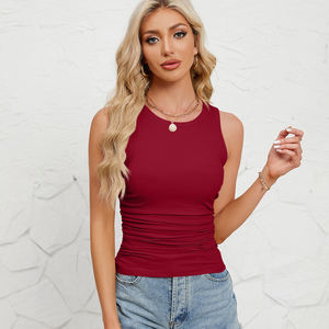 Camiseta sin Mangas de Punto Robelli 2026, Corte Ajustado, para Mujer, Estilo Urbano, Spandex/Poliéster, Transpirable y Sostenible - Product Image 6