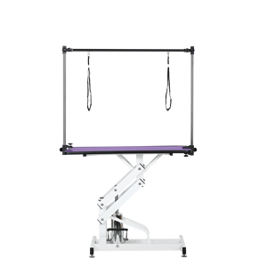 โต๊ะกรูมมิ่งสัตว์เลี้ยงไฮดรอลิกสีม่วงขนาด 42.5 นิ้ว พร้อมแขนรูปตัว 'H' - Product Image 1