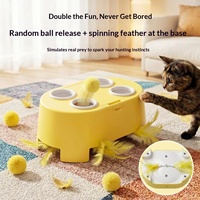 NCIPET Nouveau Jouet Électrique Interactif pour Chat, Boîte Magique, Résistant aux Griffures et aux Morsures, Jouet de Chasse Auto-entretenant pour Soulager l'Ennui