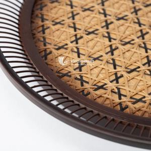 Vente en gros de vannerie en bambou, plateau de service tissé à la main, bandes de bambou pour vaisselle, fabricant d'artisanat de décoration du Vietnam - Product Image 3
