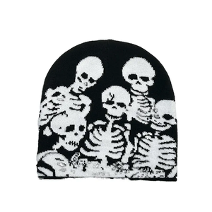 OEM 2026 New Arrival Custom Wholesale Beanie Winter Knitted <b>Hat</b> with Digital Printing Hip-hop Style and Cartoon Pattern - Product Image 1