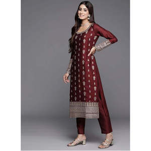 Women's Beautiful Party Wear <b>Top</b> Pants Dupatta Set - Product Image 2