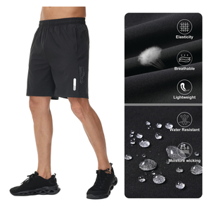 Pantalones Cortos Deportivos Personalizados de Alta Calidad para Hombre, Transpirables, con Bolsillos con Cremallera, Diseño Sólido, Ecológicos, para Correr y Entrenar - Product Image 4