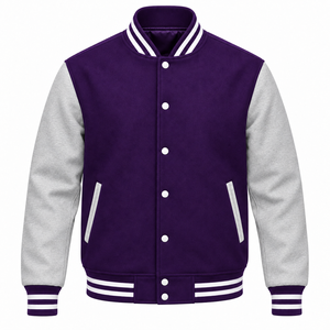 Veste de sport d'hiver pour homme à capuche brodée sur le devant, de haute qualité, 100% toile de laine, imperméable, coupe-vent, bicolore - Product Image 4