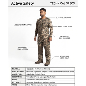 <b>Men's</b> Camouflage Hunting Bib Overalls 12oz Cotton Duck Wind-resistant <b>Wader</b>-Compatible Avant-Garde Field Wear Custom OEM - Product Image 4