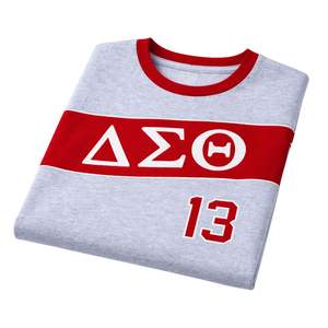 Chemise en jersey gris Delta Sigma Theta pour femmes, coupe confortable, haute qualité, vêtements de sororité grecque, tenue décontractée - Product Image 6