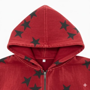 Fabricants de sweats à capuche épais imprimés sur mesure, design personnalisé, coton, sweat à capuche surdimensionné - Product Image 3