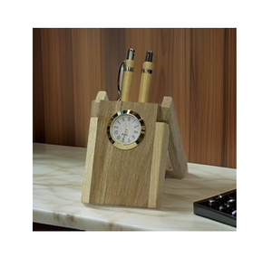 Portalápices de Madera con Forma de Manzana, Decoración Elegante con Reloj, de Lujo, la Mejor Calidad, al por Mayor, Moderno - Product Image 5