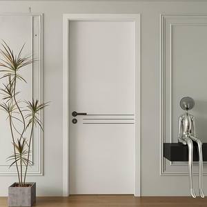 Puerta Moderna Minimalista Ecológica con Núcleo de WPC, Puerta Interior Impermeable de Madera y Plástico para Entrada de Casa, Villa u Hotel - Product Image 4