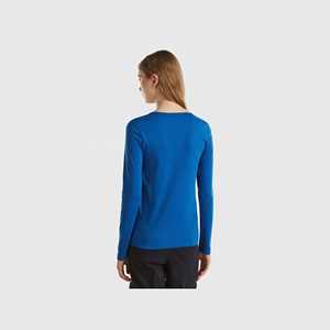 Camisetas de manga larga para mujer al por mayor, ajustadas, de cuello redondo, para primavera y otoño, camisetas básicas lisas - Product Image 4