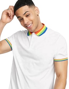 เสื้อยืดโปโลสำหรับผู้ชายเสื้อโปโลผ้าฝ้ายโพลีเอสเตอร์100% ลายพิมพ์แบบทั่ว2025 - Product Image 2