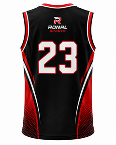 Maillot de basket-ball personnalisé sublimé pour hommes, sans manches, uniforme d'équipe, jersey de sport en polyester à séchage rapide, maillot de basket-ball personnalisé - Product Image 2