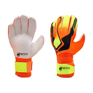 Gants de gardien de but professionnels, latex allemand 4 mm, découpe négative, gaufrage au dos, impression en silicone, vêtements d'entraînement, logo personnalisé - Product Image 1