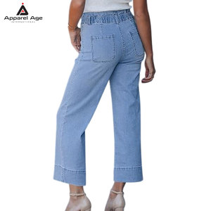 High Quality Custom Design <b>Women</b> <b>Jeans</b> Trousers Breathable Lightweight Skinny Fit Young <b>Jeans</b> High Street Style - Product Image 3
