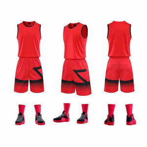 Uniforme de basket-ball pour hommes de haute qualité, imprimé, 100% polyester, léger, séchage rapide, évacuation de l'humidité, logo personnalisé - Product Image 3