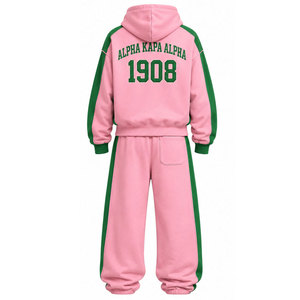 Conjunto de Chándal Personalizado AKA, Chaqueta Deportiva Bordada para Hermandades y Pantalones a Juego, Proveedor Mayorista de Ropa Deportiva - Product Image 3