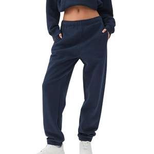 Pantalones Deportivos de Felpa para Mujer, Cintura Alta, Corte Holgado, Casuales, de Algodón, para Gimnasio y Uso Diario, Venta al Por Mayor OEM - Product Image 2
