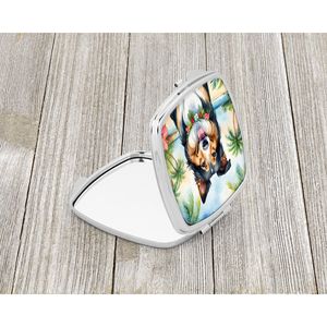 Collie Luau miroir de maquillage de voyage compact pour femmes et filles poche pliante miroir décoratif cadeau - Product Image 2