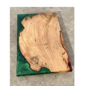 Planche à découper en bois époxy de qualité supérieure pour l'exportation, planche de cuisine en bois et résine naturelle faite à la main, planche à découper design en bois dur et époxy - Product Image 2