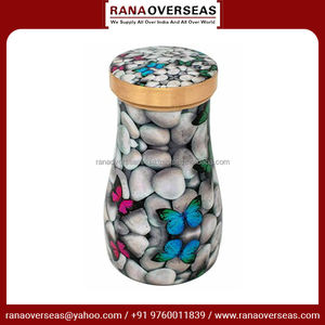 Pot de bouteille d'eau en cuivre Offre Spéciale de vente élevée avec motif imprimé pour le but de stockage direct de verres meilleur taux - Product Image 5