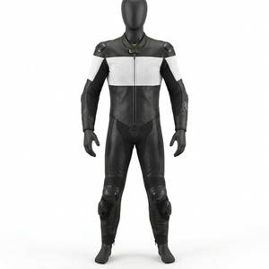 Combinaison de moto professionnelle d'été en cuir respirant imprimé, deux pièces, personnalisable avec logo, confortable et de haute qualité - Product Image 1
