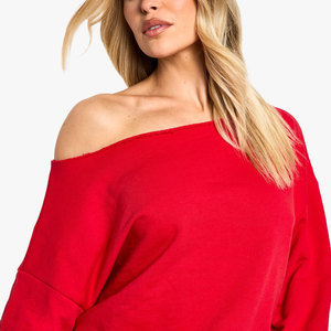 Sweat-shirts pour femmes les plus vendus, unis et à séchage rapide, coupe-vent, pour l'hiver, avec col rond. - Product Image 4