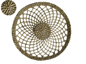 Eco2go Vietnam Handcrafted Heat-Resistant Natural Sedge Grass, Water Hyacinth <b>Placemat</b> Dining Table Mat Wholesale for Shops - Product Image 1
