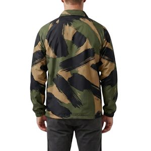 Vintage Woodland <b>Camouflage</b> Utility Coach <b>Jacket</b> Printed Full Snap Classical Hunting Patterned Streetwear Coach <b>Jacket</b> - Product Image 2