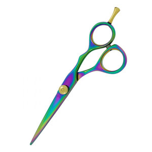 Tijeras de Barbero Profesionales de Acero Inoxidable Multicolor con Tornillo de Ajuste Dorado, Venta al Por Mayor, Más Vendidas - Product Image 3