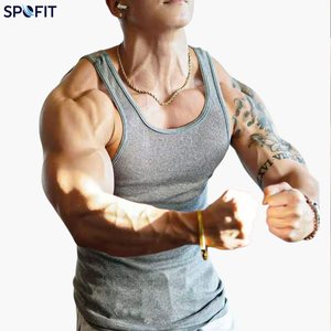 Chaleco de moda para hombre, de algodón y elastano, transpirable, de punto, ajustado, sin mangas, para dormir en casa, informal, para culturismo, acanalado, tallas grandes - Product Image 4