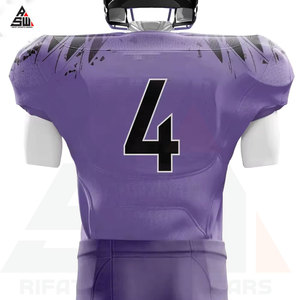 Camisetas de Fútbol Americano Personalizadas de Alta Calidad en Oferta, Uniformes Transpirables de Manga Corta con Estampado Digital para Hombre - Product Image 5