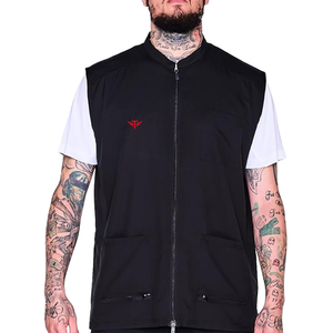 Gilet de barbier professionnel léger et respirant avec logo personnalisé, nouveau design, veste de coupe de cheveux, coiffure - Product Image 5