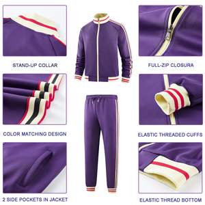 Chándal Informal de Invierno con Capucha para Hombre, Tejido de Mezcla de Poliéster y Algodón Suave y Transpirable, que Ofrece Calidez Ligera y Control de la Humedad - Product Image 4