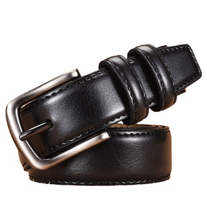 Ceintures en cuir décontractées pour hommes, avec boucle en alliage réglable, 100 % cuir véritable, personnalisables avec logo – Vente en gros - Product Image 4