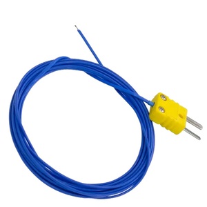 Sonde de température TECPEL TPK-01-02M, capteur haute température, mesure de liquide, thermocouple de type K, sonde à fil métallique, câble jaune 2000 mm, instrument - Product Image 4