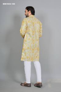 Colección de Kurta-Payjama de Rayón de Primera Calidad con Cuello Bordado y Manga Larga, Exportador Indio, Suministro al por Mayor - Product Image 3