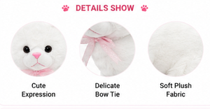 Cute Cat Plush <b>Toy</b> <b>Soft</b> <b>Stuffed</b> Animal Kawaii Kitty Pillow Velboa Fabric Kids Gift OEM Custom Logo Available - Product Image 2