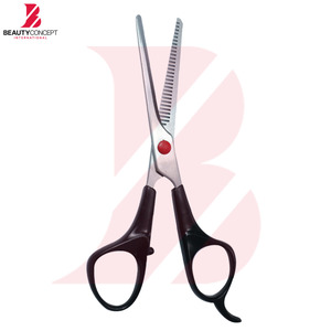Tijeras de Entresacar Clásicas con Mango de Plástico Negro de 6 Pulgadas, Tijeras Profesionales para Peluquería con Cuchilla Dentada - Product Image 6