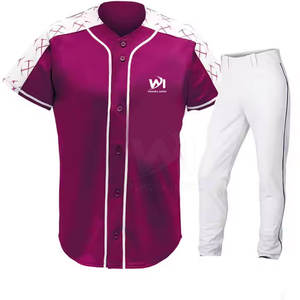 Últimos Diseños Uniformes de Béisbol Juveniles Personalizados en Color, Uniformes de Béisbol Transpirables de Secado Rápido para Venta en Línea - Product Image 1